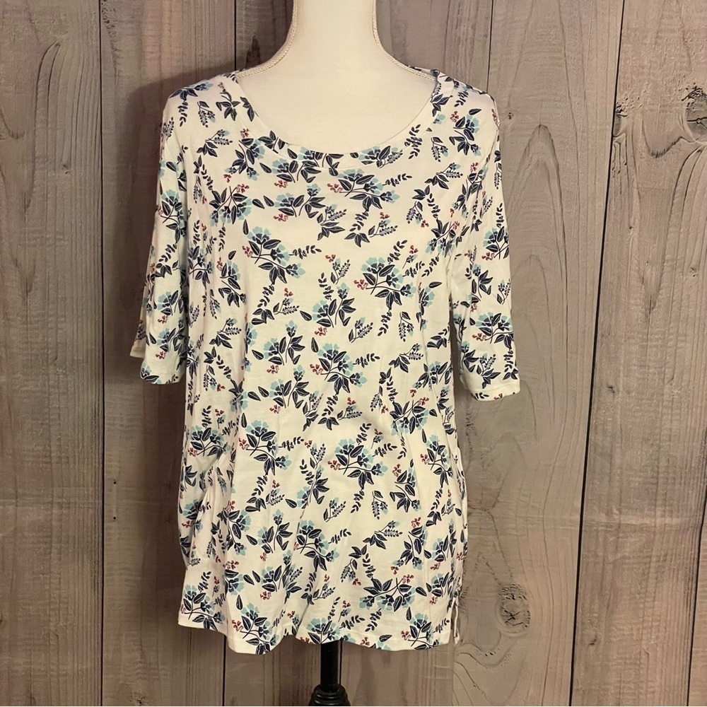 Croft & Barrow Floral Top, XL